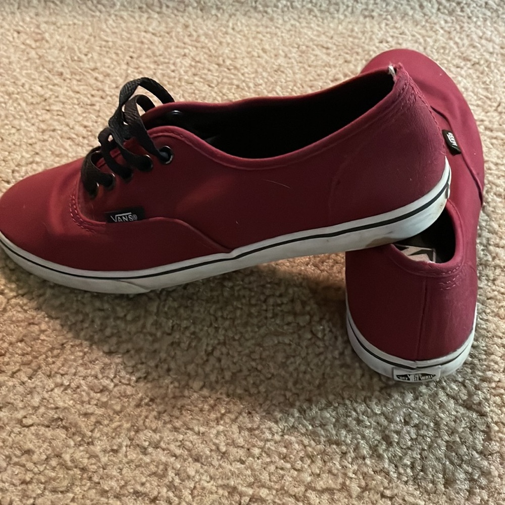 Vans Era maroon shoes 6.5 - Picture 2 of 6